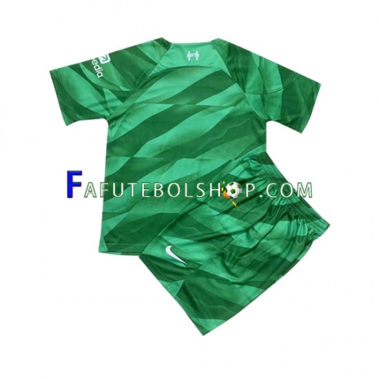 Camisa Goleiro 1 Liverpool 2023-2024 manga curta ,infantil