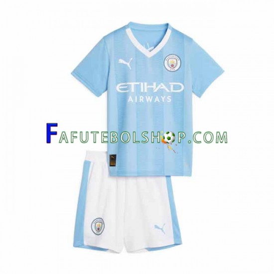 Camisa 1 Manchester City 2023-2024 manga curta ,infantil