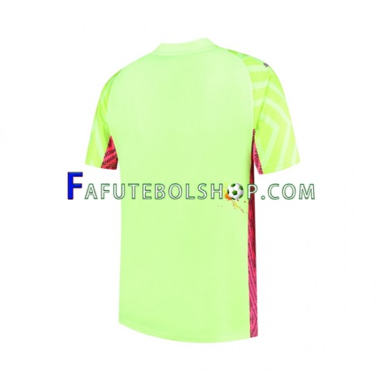 Camisa Goleiro 3 Manchester City 2023-2024 manga curta ,Masculino