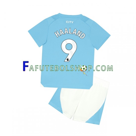 Camisa 1 Manchester City Haaland 9 2023-2024 manga curta ,infantil