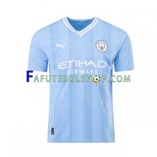 Camisa 1 Manchester City Haaland 9 2023-2024 manga curta ,Masculino