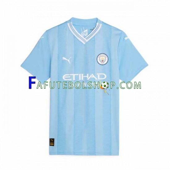 Camisa 1 Manchester City 2023-2024 manga curta ,Feminino