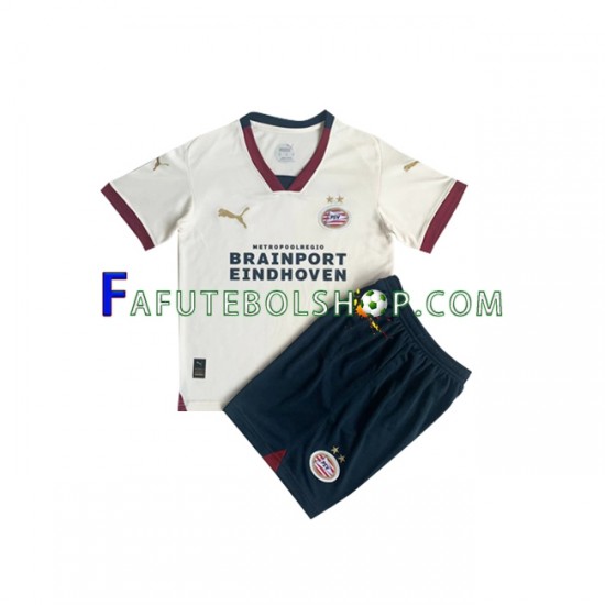 Camisa 2 PSV Eindhoven 2023-2024 manga curta ,infantil