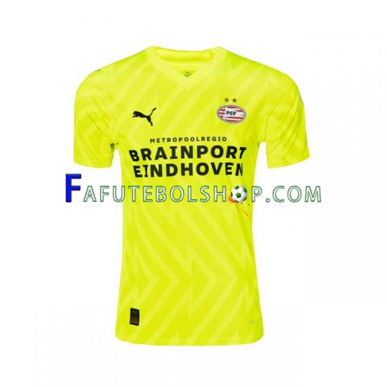 Camisa Goleiro 2 PSV Eindhoven 2023-2024 manga curta ,Masculino