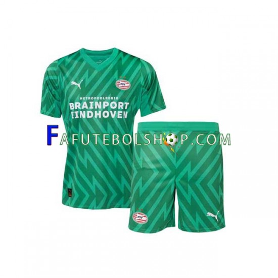 Camisa Goleiro 1 PSV Eindhoven 2023-2024 manga curta ,infantil