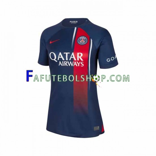 Camisa 1 Paris Saint Germain 2023-2024 manga curta ,Feminino