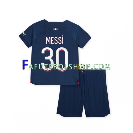 Camisa 1 Paris Saint Germain Lionel Messi 30 2023-2024 manga curta ,infantil