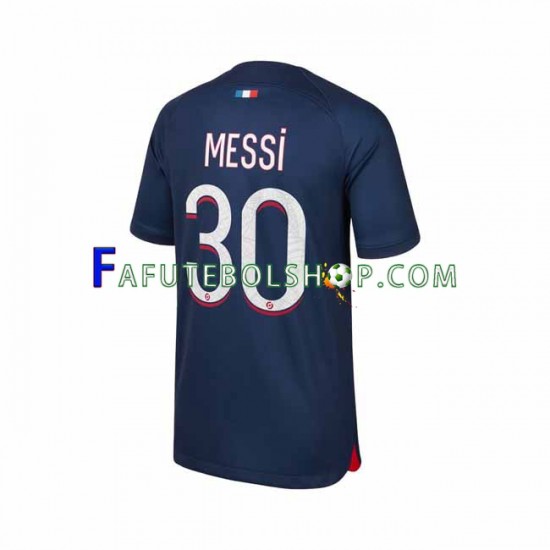 Camisa 1 Paris Saint Germain Lionel Messi 30 2023-2024 manga curta ,Masculino