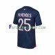 Camisa 1 Paris Saint Germain N.Mendes 25 2023-2024 manga curta ,Masculino