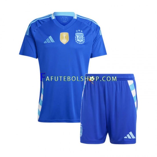 Camisa 2 Argentina Copa America 2024 manga curta ,infantil