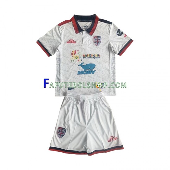 Camisa 2 Cagliari 2023-2024 manga curta ,infantil