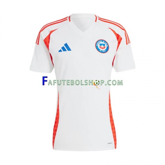 Camisa 2 Chile Copa America 2024 manga curta ,Masculino