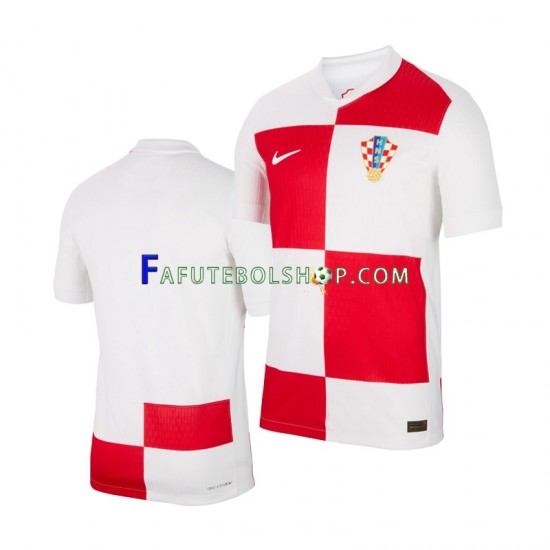 Camisa 1 Croácia Euro 2024 manga curta ,Masculino