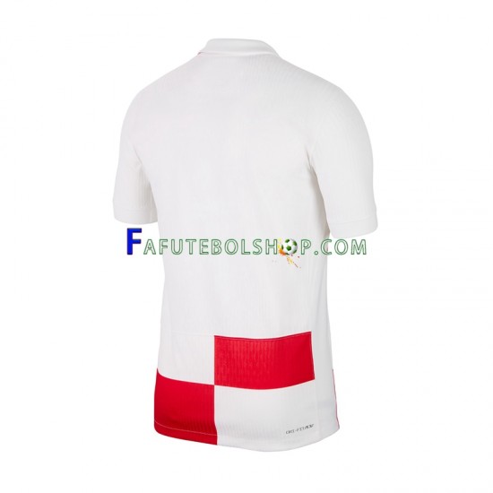 Camisa 1 Croácia Euro 2024 manga curta ,Masculino