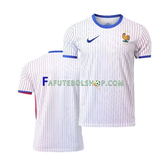 Camisa 2 França Euro 2024 manga curta ,Masculino