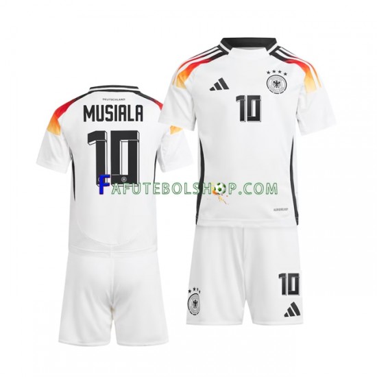 Camisa 1 Alemanha Jamal Musiala 10 Euro 2024 manga curta ,infantil