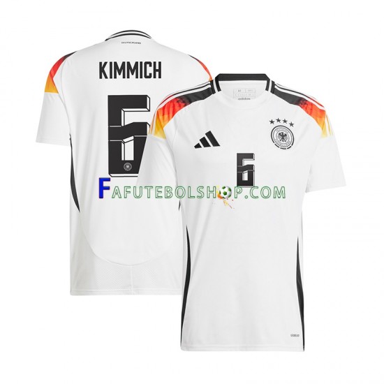 Camisa 1 Alemanha Joshua Kimmich 6 Euro 2024 manga curta ,Masculino