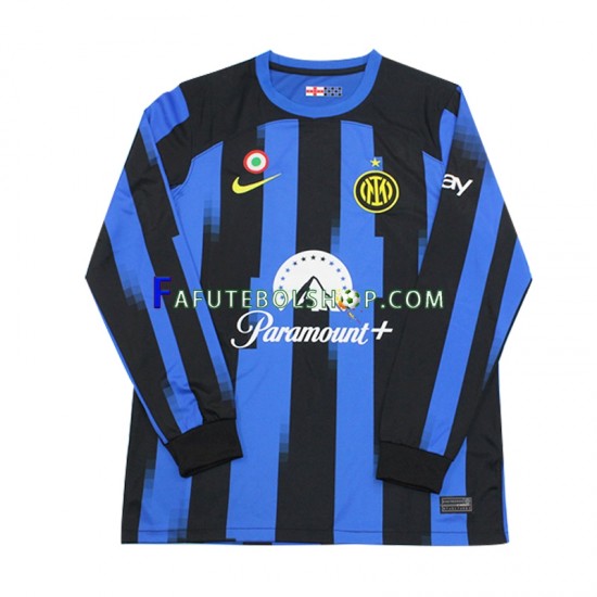 Camisa 1 Internazionale 2023-2024 manga longa ,Masculino