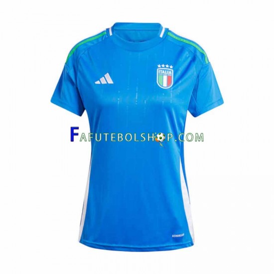 Camisa 1 Itália Euro 2024 manga curta ,Feminino