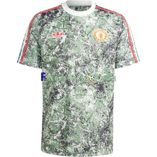 Camisa 1 Manchester United Stone Roses 2023-2024 manga curta ,Masculino