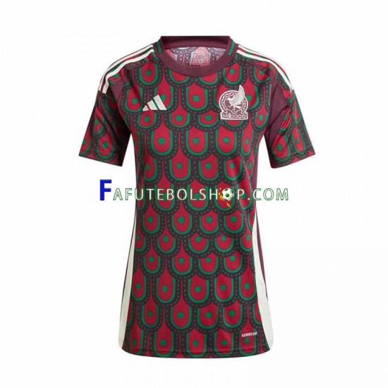 Camisa 1 México Copa America 2024 manga curta ,Feminino