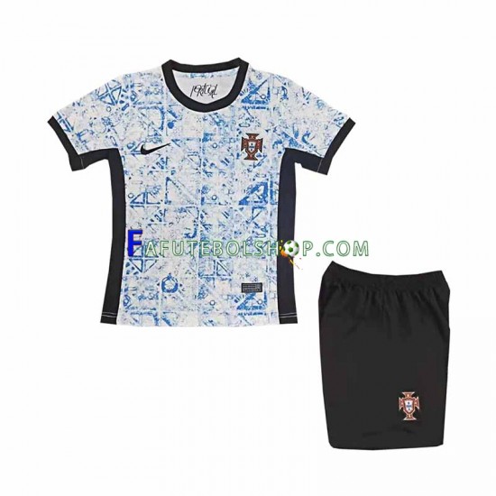 Camisa 2 Portugal Euro 2024 manga curta ,infantil