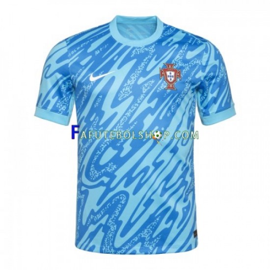 Camisa Goleiro 3 Portugal Euro 2024 manga curta ,Masculino