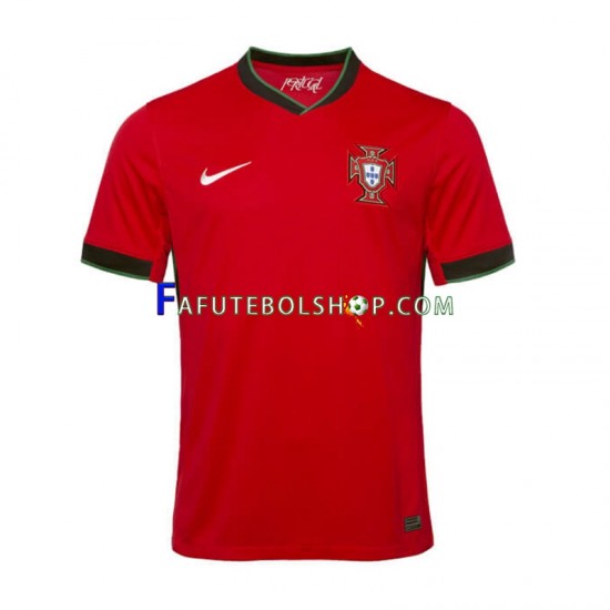 Camisa 1 Portugal Euro 2024 manga curta ,Masculino