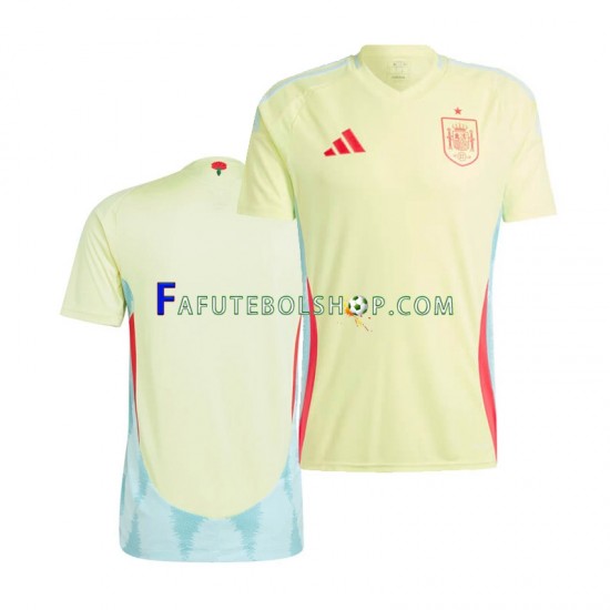 Camisa 2 Espanha Euro 2024 manga curta ,Masculino