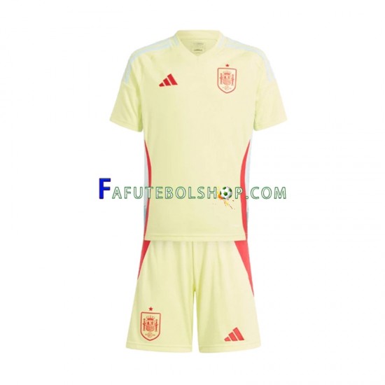 Camisa 2 Espanha Euro 2024 manga curta ,infantil