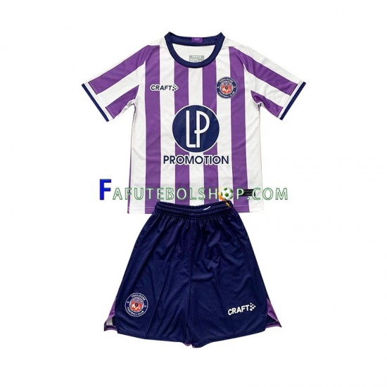 Camisa 1 Toulouse FC 2023-2024 manga curta ,infantil