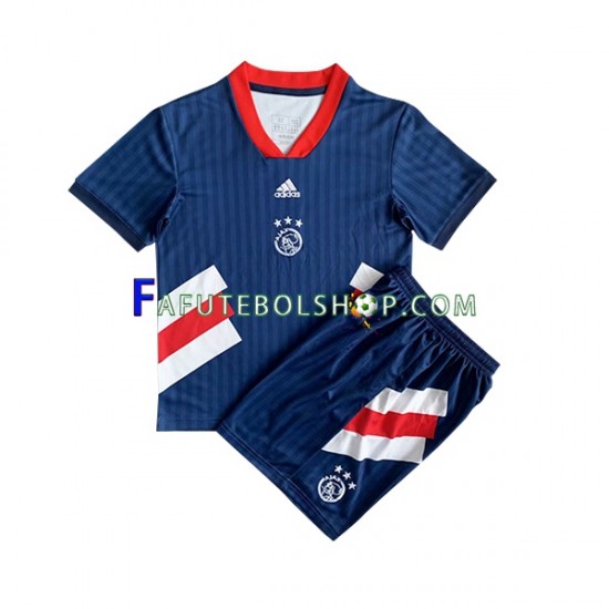 Camisa 1 AFC Ajax Icon Retrô 2022-2023 manga curta ,infantil