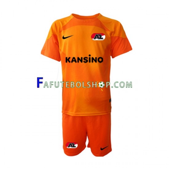 Camisa Goleiro 3 AZ Alkmaar 2022-2023 manga curta ,infantil