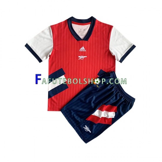 Camisa 1 Arsenal Icon Retrô 2022-2023 manga curta ,infantil