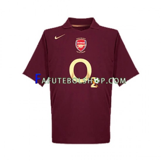 Camisa 1 Arsenal 2005 Retrô manga curta ,Masculino