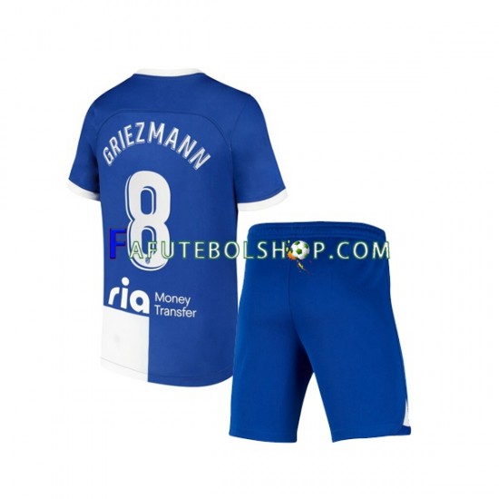 Camisa 1 Atlético de Madrid Griezmann 8 120 Anniversary 2022-2023 manga curta ,infantil