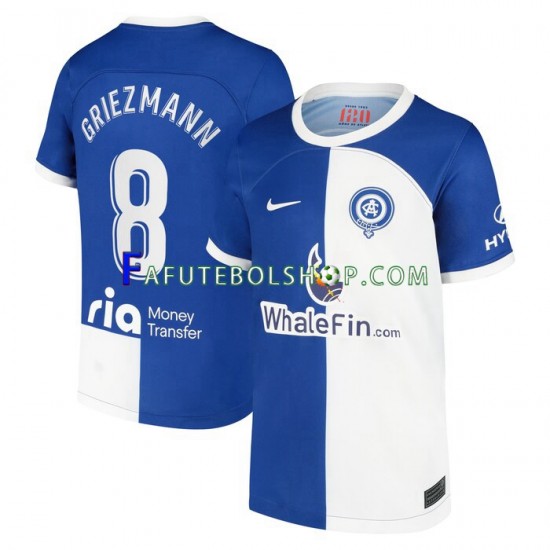 Camisa 1 Atlético de Madrid Griezmann 8 120 Anniversary 2022-2023 manga curta ,Masculino