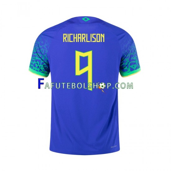 Camisa 2 Brasil RICHARLISON 9 2022 manga curta ,Masculino