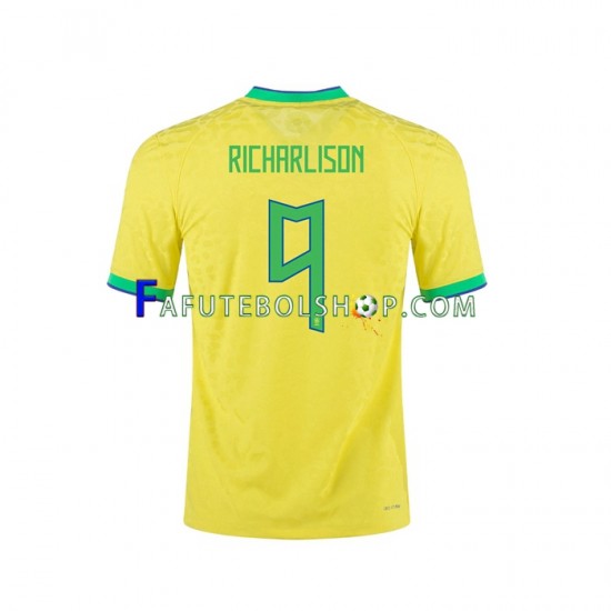 Camisa 1 Brasil RICHARLISON 9 2022 manga curta ,Masculino