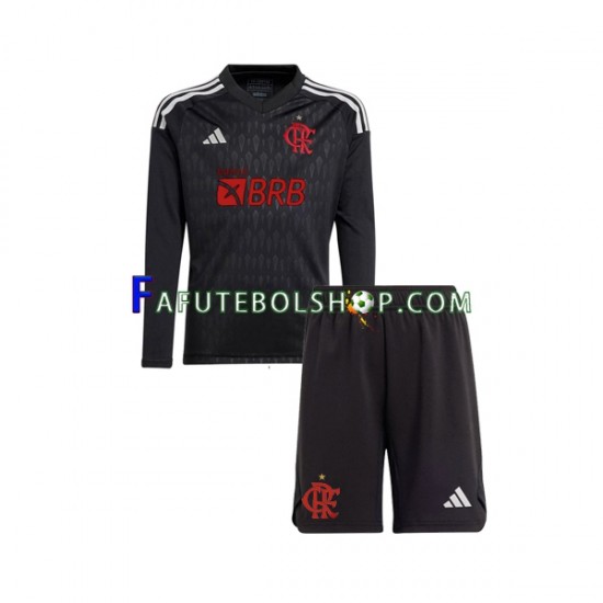 Camisa Goleiro 2 CR Flamengo CR 2023-2024 manga longa ,infantil