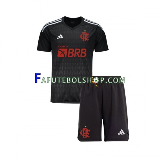 Camisa Goleiro 2 CR Flamengo CR 2023-2024 manga curta ,infantil