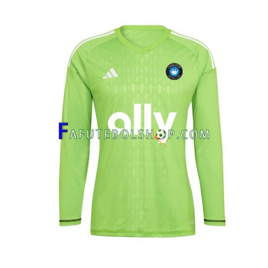 Camisa Goleiro 1 Charlotte FC 2023-2024 manga longa ,Masculino