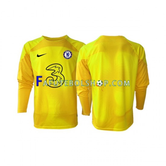 Camisa Goleiro 2 Chelsea 2022-2023 manga longa ,Masculino