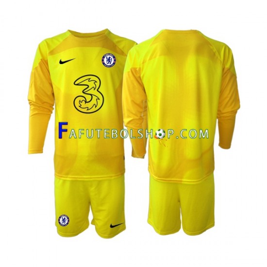 Camisa Goleiro 2 Chelsea 2022-2023 manga longa ,infantil