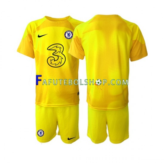 Camisa Goleiro 2 Chelsea 2022-2023 manga curta ,infantil