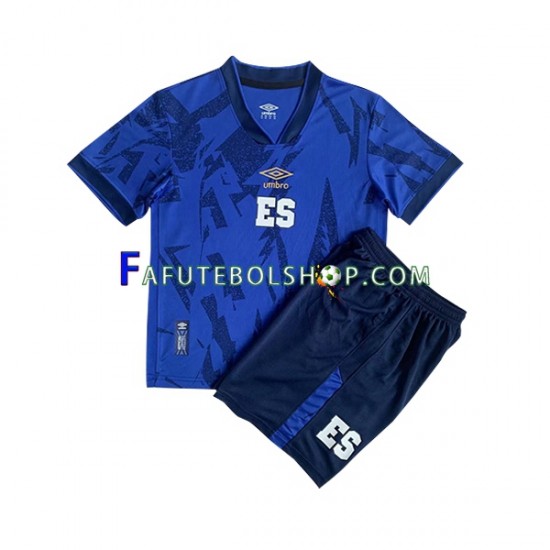 Camisa 1 El Salvador 2023 manga curta ,infantil