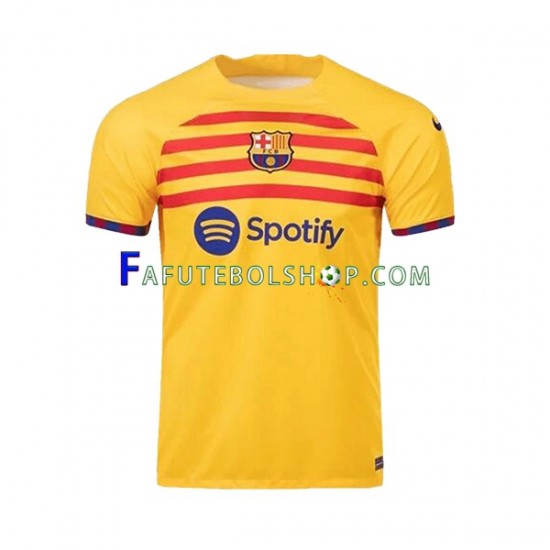 Camisa 4 FC Barcelona 2022-2023 manga curta ,Masculino