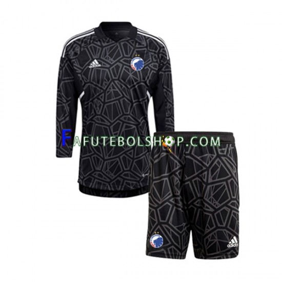 Camisa Goleiro 1 FC Copenhagen 2022-2023 manga longa ,infantil