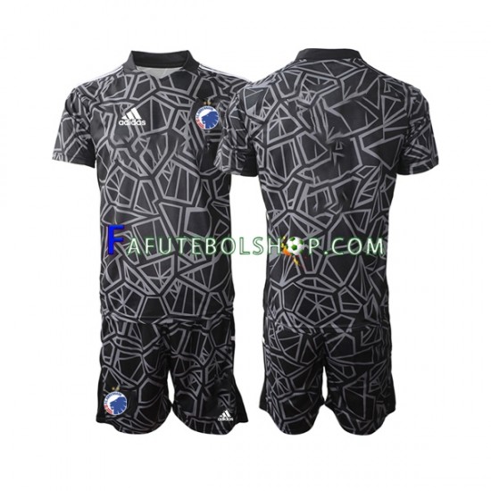 Camisa Goleiro 1 FC Copenhagen 2022-2023 manga curta ,infantil