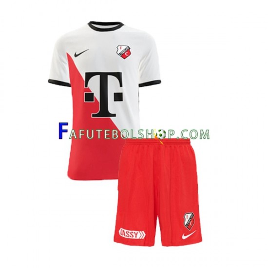 Camisa 1 FC Utrecht 2022-2023 manga curta ,infantil